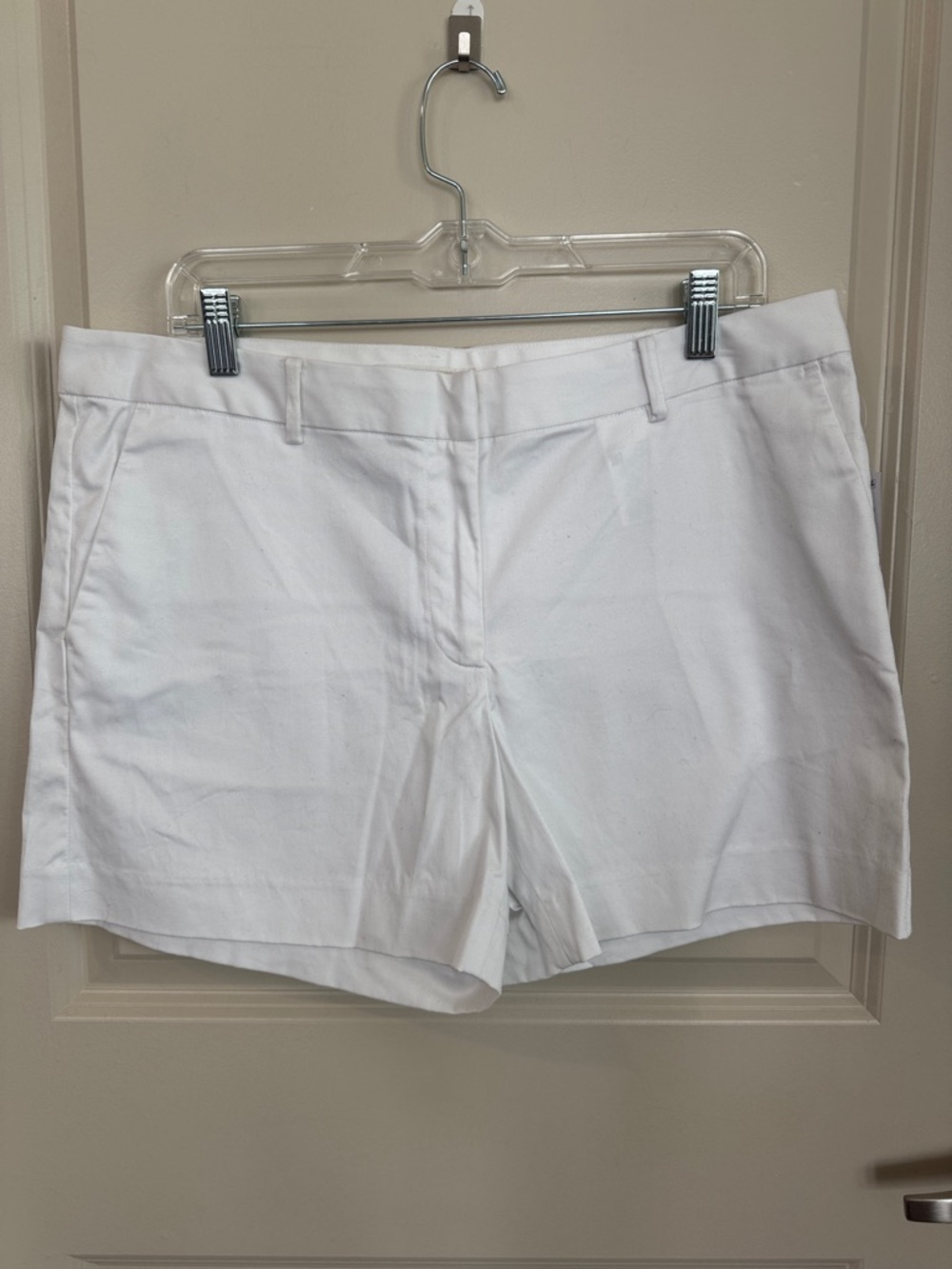 Michael Kors White Tailored Cotton Shorts